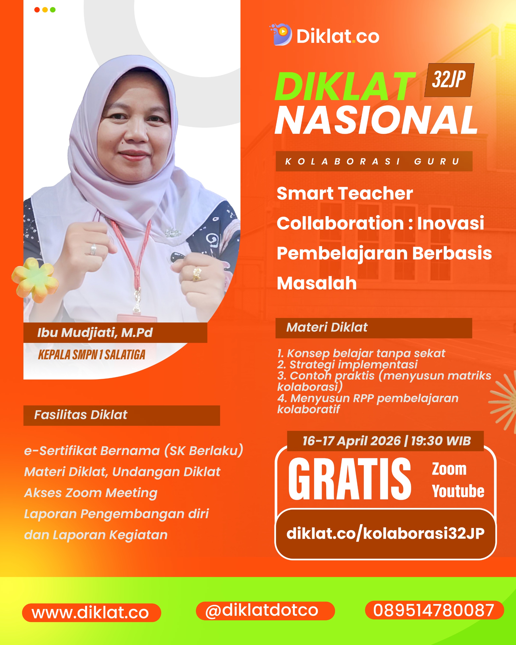 Diklat Nasional 32JP - Smart Teacher Collaboration : Inovasi Pembelajaran Berbasis Masalah